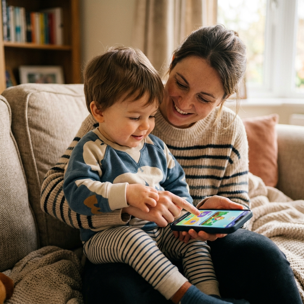 Bildschirmzeit bei Kindern von 0-3-Jahre